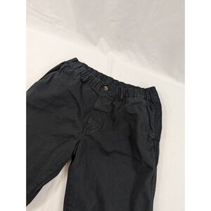 Bear Bottom Pants Mens Medium Black Chino Joggers Elastic Waist Tapered Stretch